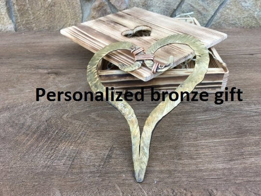 8th anniversary gift, personalized bronze gift, 8th anniversary gift,bronze anniversary gift,bronze gifts, 8 year gifts,engraved bronze gift