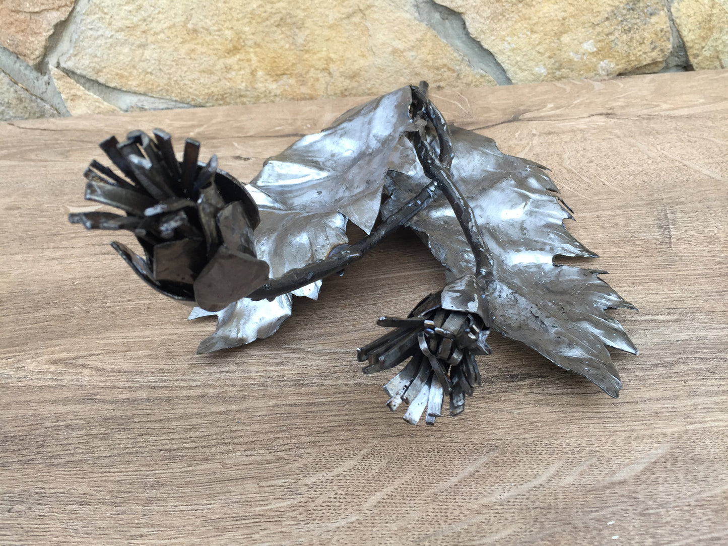 Hand forged thistle, iron thistle, Scottish thistle, 6th anniversary gift, 11th anniversary, iron gifts, steel gifts, 6 year anniversary