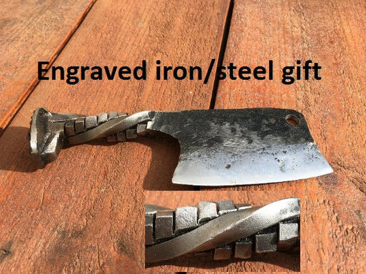 6th anniversary gift for him, iron anniversary gift for him, 11th anniversary gift for him, wedding anniversary gift, railroad spike knife