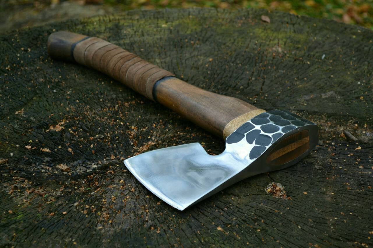 Viking axe, leather sheath, tomahawk, hatchet, gift for men, medieval axe, viking weapon, viking camp, Norse axe, 6th anniversary gift, ax