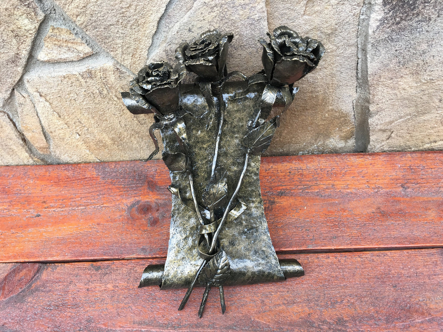 6th anniversary gift for her, iron anniversary gift for her, metal iron bouquet, iron rose, forged rose, iron gift, metal rose, iron gifts
