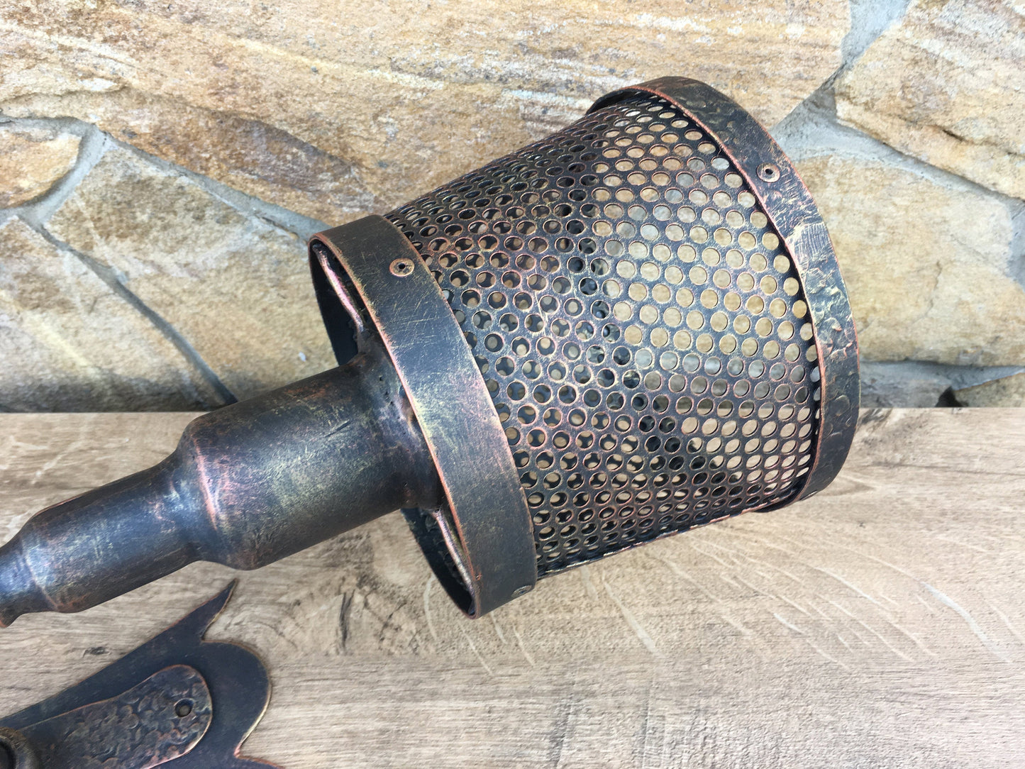 Wall sconce, wall torch, viking lantern, Olympic torch, viking torch, viking lamp, hand forged lantern, medieval lamp, rustic lantern,sconce