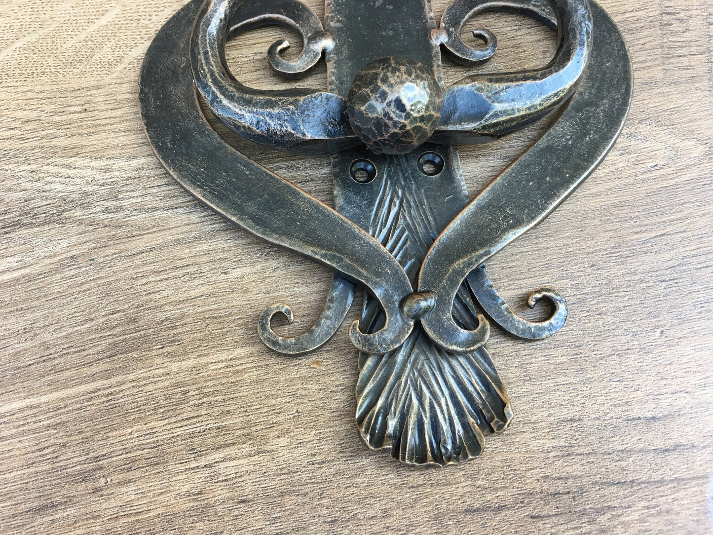 Forged door knocker, forged door pull, iron door ring, door puller, pull ring handle,wrought iron pulls, knobs and pulls, forged pull handle