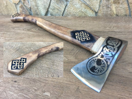 Mens tools, mens tool gift, handyman gift, tools, gift for men, gift for dad, gift for husband, axe, ax, viking axe, tree of life, dads gift