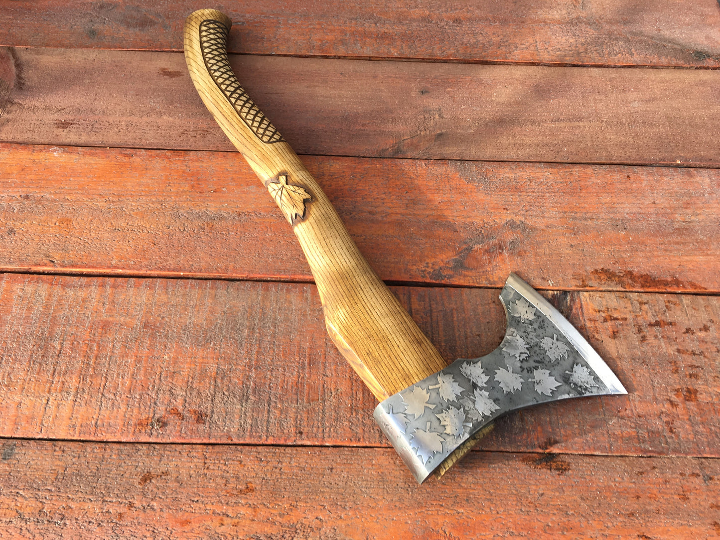 Mens gift, viking axe, manly gift, medieval axe, tomahawk, camping, maple leaf, men's gifts,iron gift for him,gifts for men,manly iron gifts