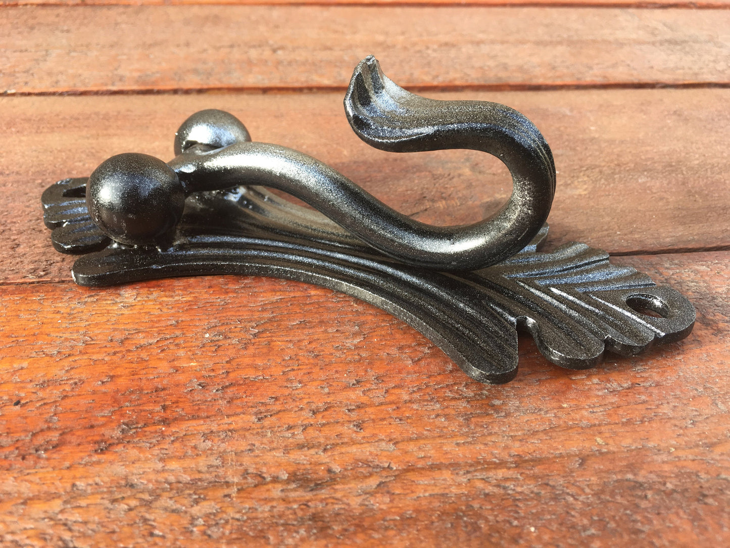 Hand forged door knocker, door pull, iron door ring, door puller, pull ring handle, wrought iron pulls, knobs and pulls, forged pull handle