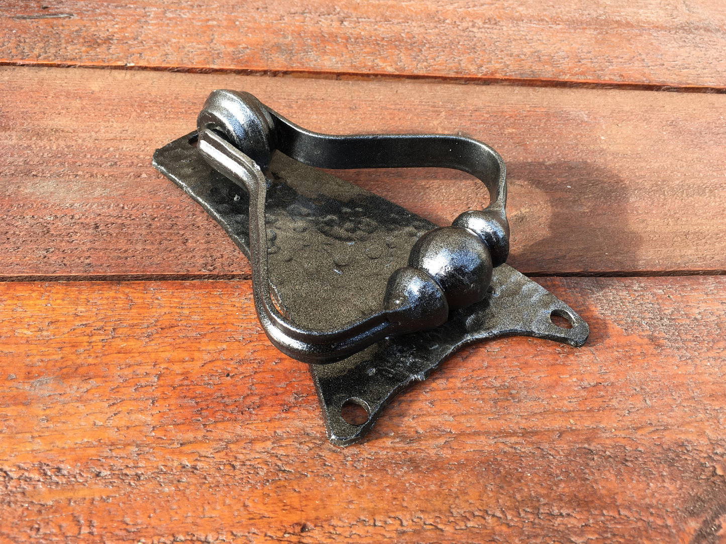 Hand forged shed door handle, barn decor, door pull, iron door ring, door puller, pull ring handle, wrought iron pulls, knobs and pulls