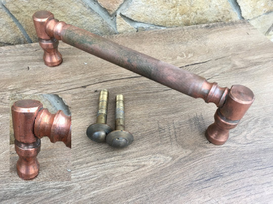 Copper door handle, barn door handle, door handle, barn door pull, door handles, copper gift, door pulls, garage pull, handle for wickets
