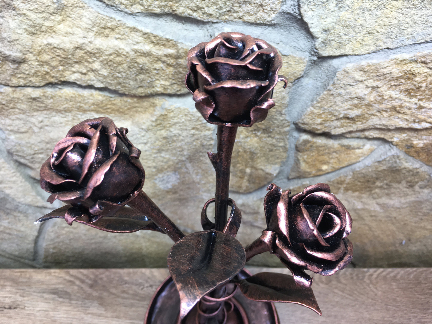 Ring dish, metal rose, jewelry storage, iron anniversary gift for her, metal ring plate, forged ring dish, iron gift for her, jewels, rings