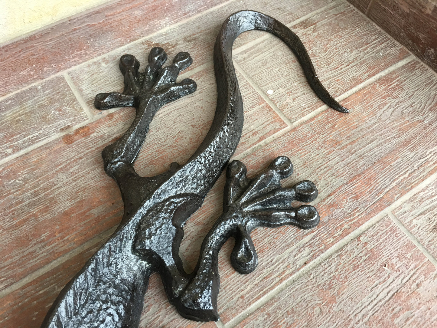 Wrought iron lizard, iron gift, lizard lover gift, steel gift, lizard wall art, sculpture, lizard home decor, lizard garden, lizard decor