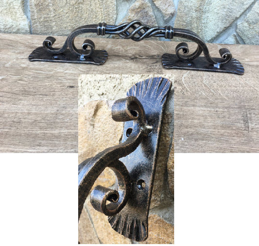 Barn door handle, forged door handle, metal door handle,iron door handle, door pulls, door pull,gate pull, barn door pull,wicket door handle