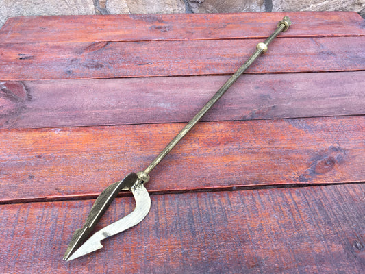 Mermaid trident, hand forged trident, scepter, sceptre, cosplay, cartoon, cartoon embroidery, axe