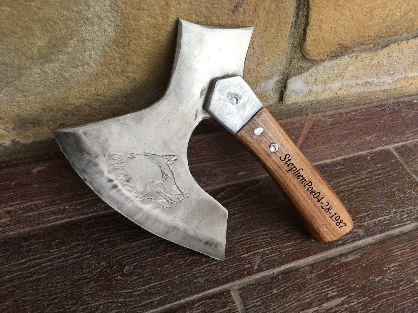 Stainless steel kitchen axe, kitchen hatchet, kitchen chopper, kitchen gift, kitchen gadgets,butcher knife,meat chopper,chef gift,viking axe