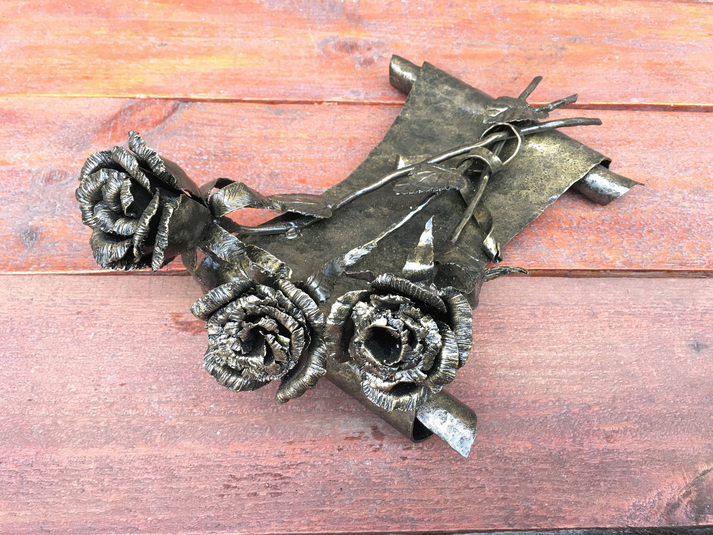 6th anniversary gift for her, iron anniversary gift for her, metal iron bouquet, iron rose, forged rose, iron gift, metal rose, iron gifts