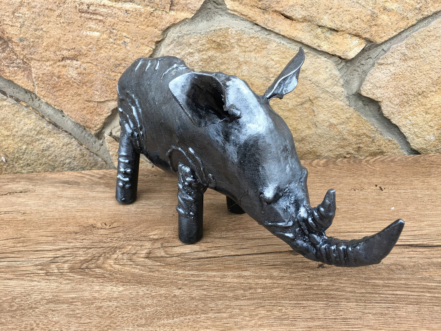 Rhino, rhinoceros,rhino metal art, rhino gifts for men, rhino lover, rhino for desk, rhino birthday, rhino gift, mens gift, viking axe