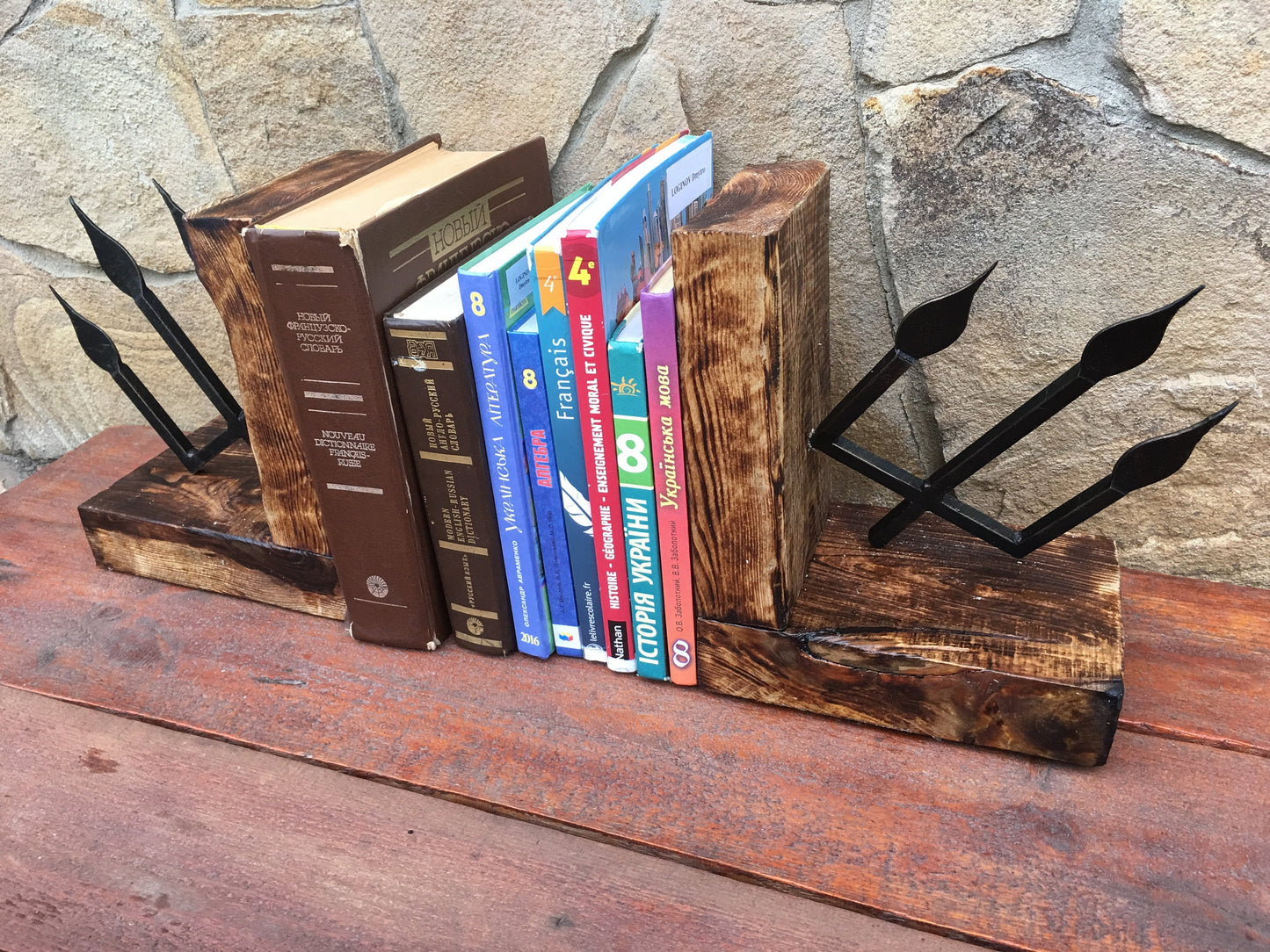 Bookends, trident, book ends, book lover, bookend, book lover gift, book end, book holders, bookends gothic, bookends custom,bookends rustic