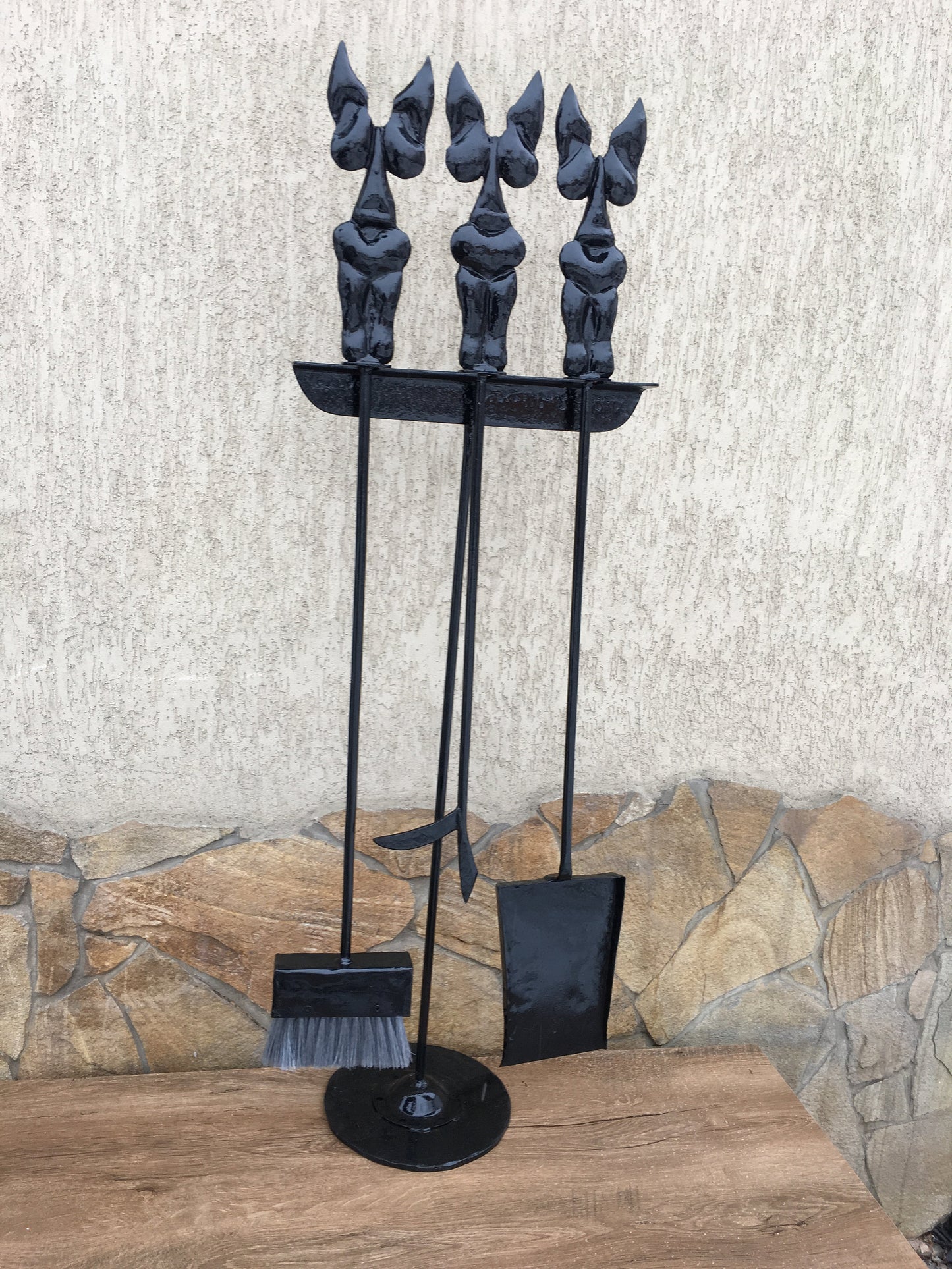 Fireplace tools, fireplace accessories, fireplace tool set, fire place, art nouveau, log tongs, fireplace set, fireplace screen, fireplace