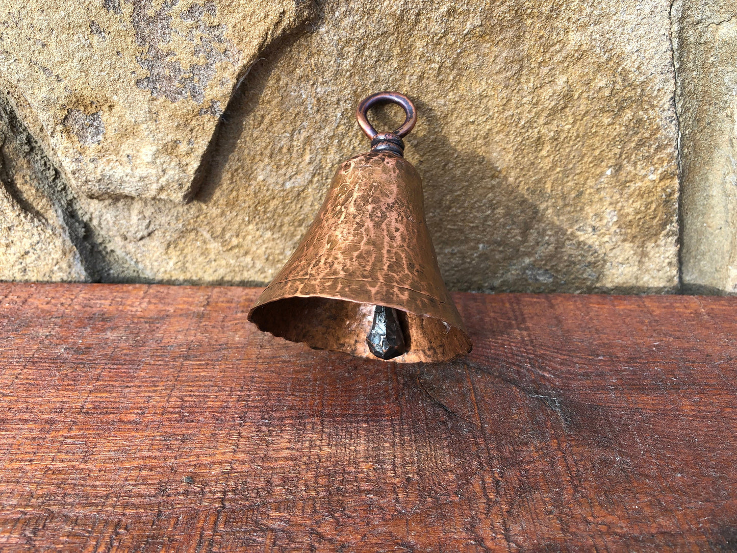 Copper bell, handmade copper bell, hand forged copper bell, Christmas bell, Christmas gift, copper gift, birthday gift, Mother's day gift