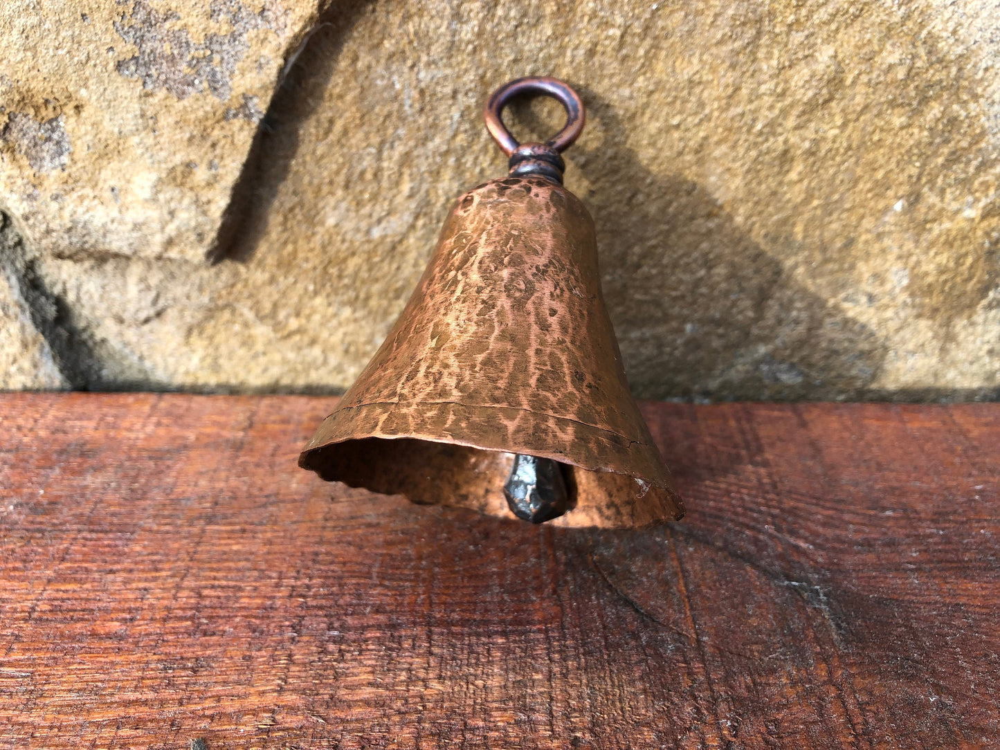 Copper bell, handmade copper bell, hand forged copper bell, Christmas bell, Christmas gift, copper gift, birthday gift, Mother's day gift