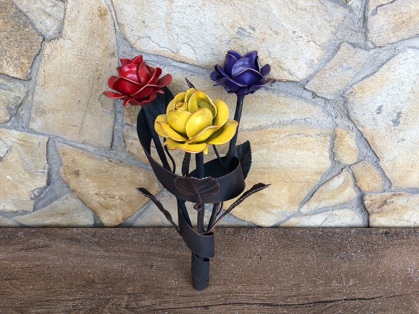 Metal bouquet, rose bouquet, iron gift for wife spouse woman, wedding bouquet, 6th anniversary gift,bridal bouquet,wedding flowers,iron rose