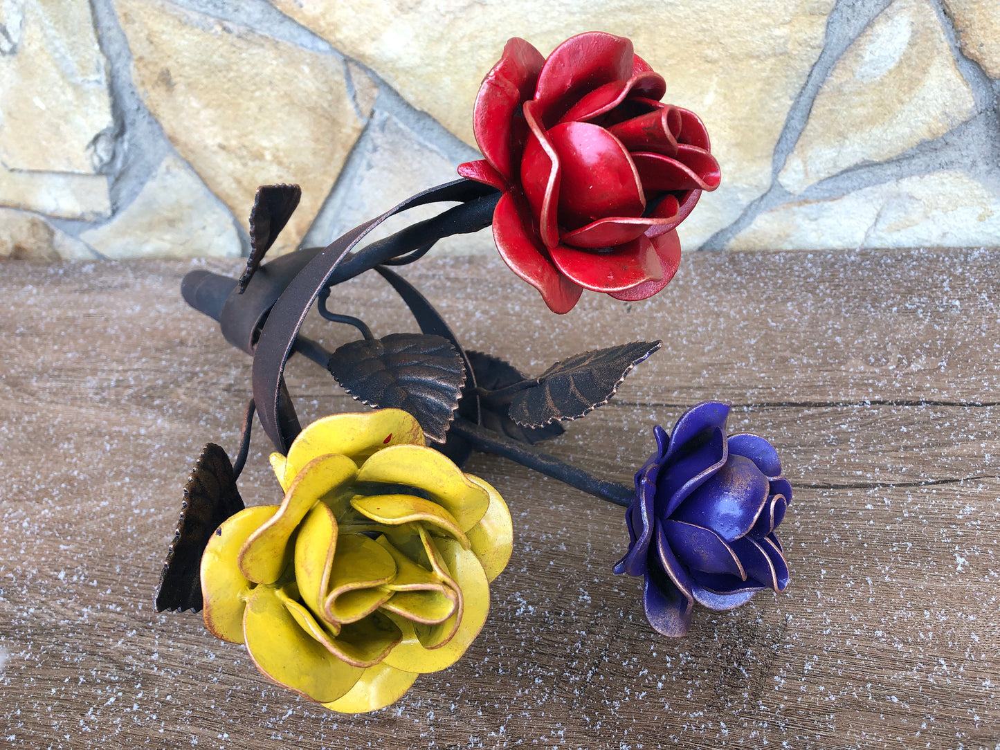 Metal bouquet, rose bouquet, iron gift for wife spouse woman, wedding bouquet, 6th anniversary gift,bridal bouquet,wedding flowers,iron rose