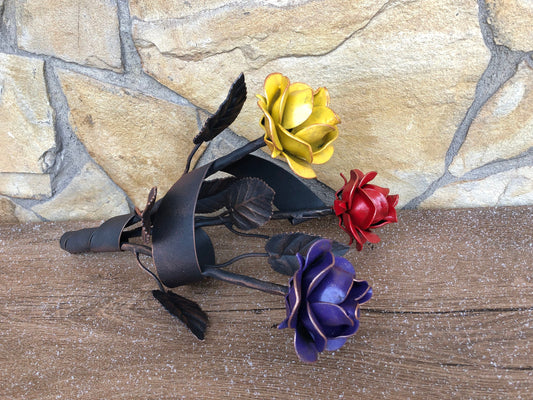 Metal bouquet, rose bouquet, iron gift for wife spouse woman, wedding bouquet, 6th anniversary gift,bridal bouquet,wedding flowers,iron rose