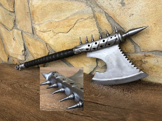 Mens gift, viking axe, leviathan axe, tomahawk, handyman tool, axe, steel decor, steel gifts for men - 11th anniversary, iron gifts, steel