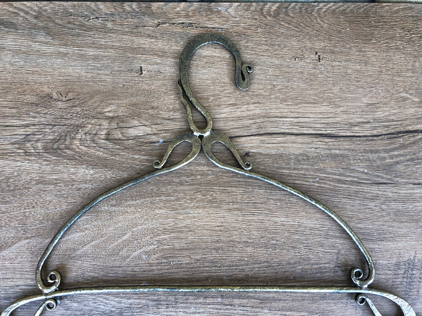 Hand forged tiered hanger for pants, clothes hangers, storage hangers, Father's day gift, gift for him, birthday gift, Christmas gifts