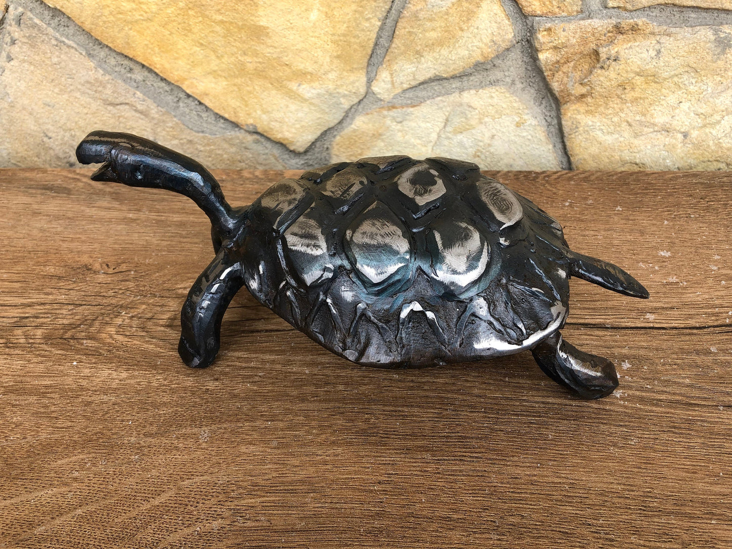Turtle, hand forged turtle, turtle gifts, tropical beach decor, nautical decor, turtle figurine, wildlife, amphibians, iron gift, mens gifts