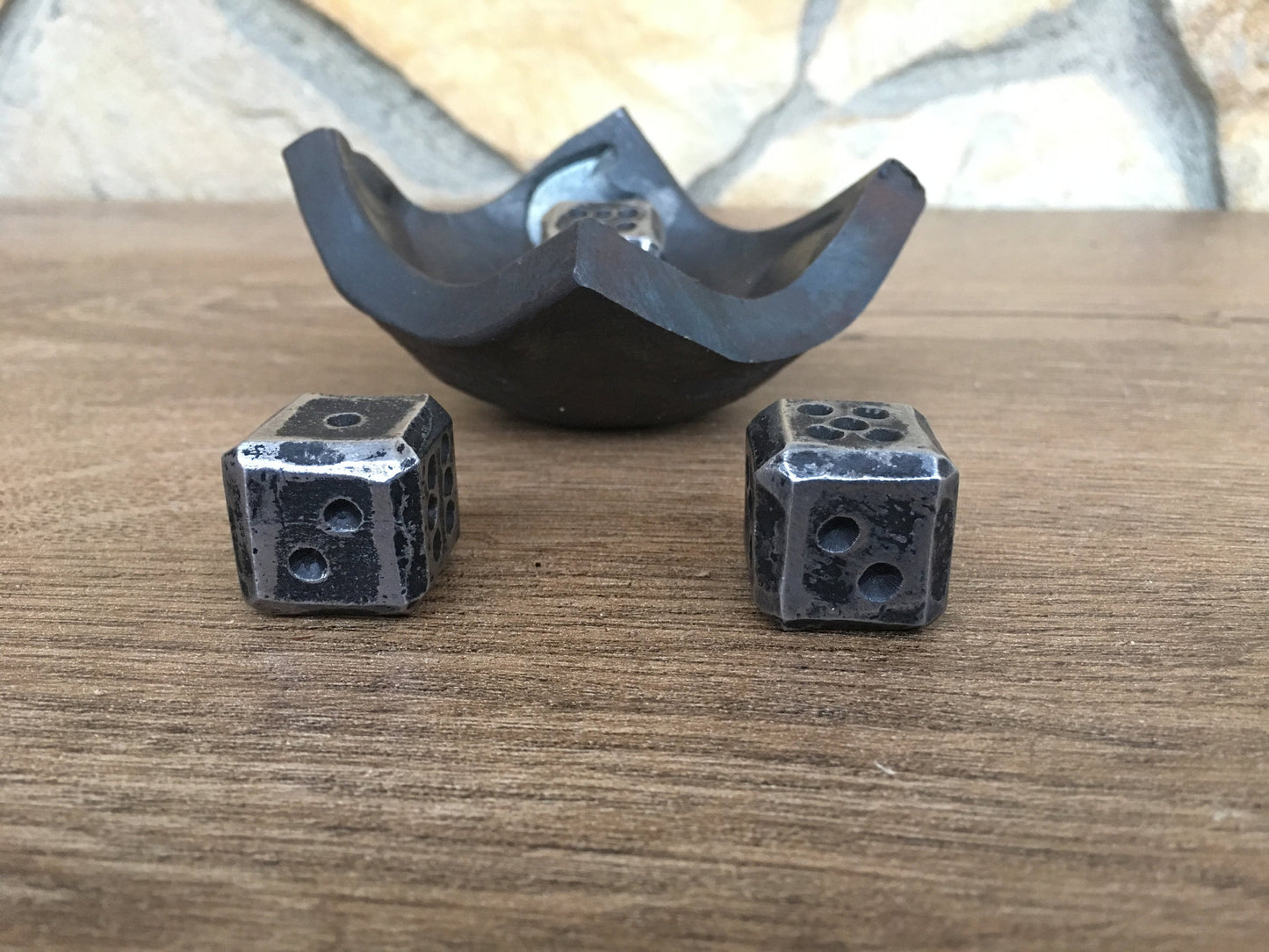 Iron dices, set of dices, iron dice, steel dice, custom dice, pair of dices,iron gifts, axe,gaming dice,role playing games,tabletop dice box