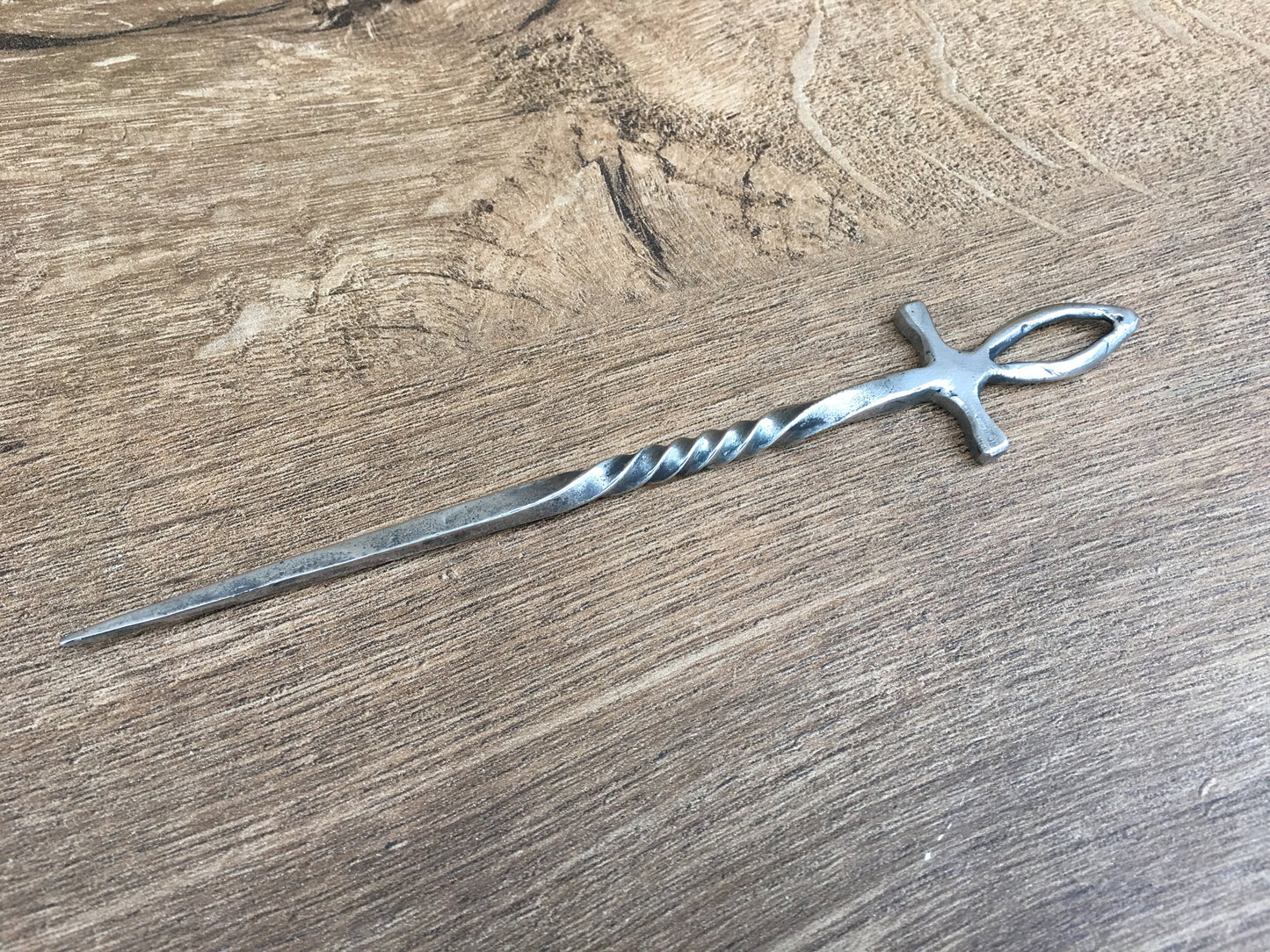 Ankh, ankh necklace, ankh knot, stainless steel ankh, ankh skewer, food pricker, ankh charm, ankh jewelry, ankh for men, protection amulet