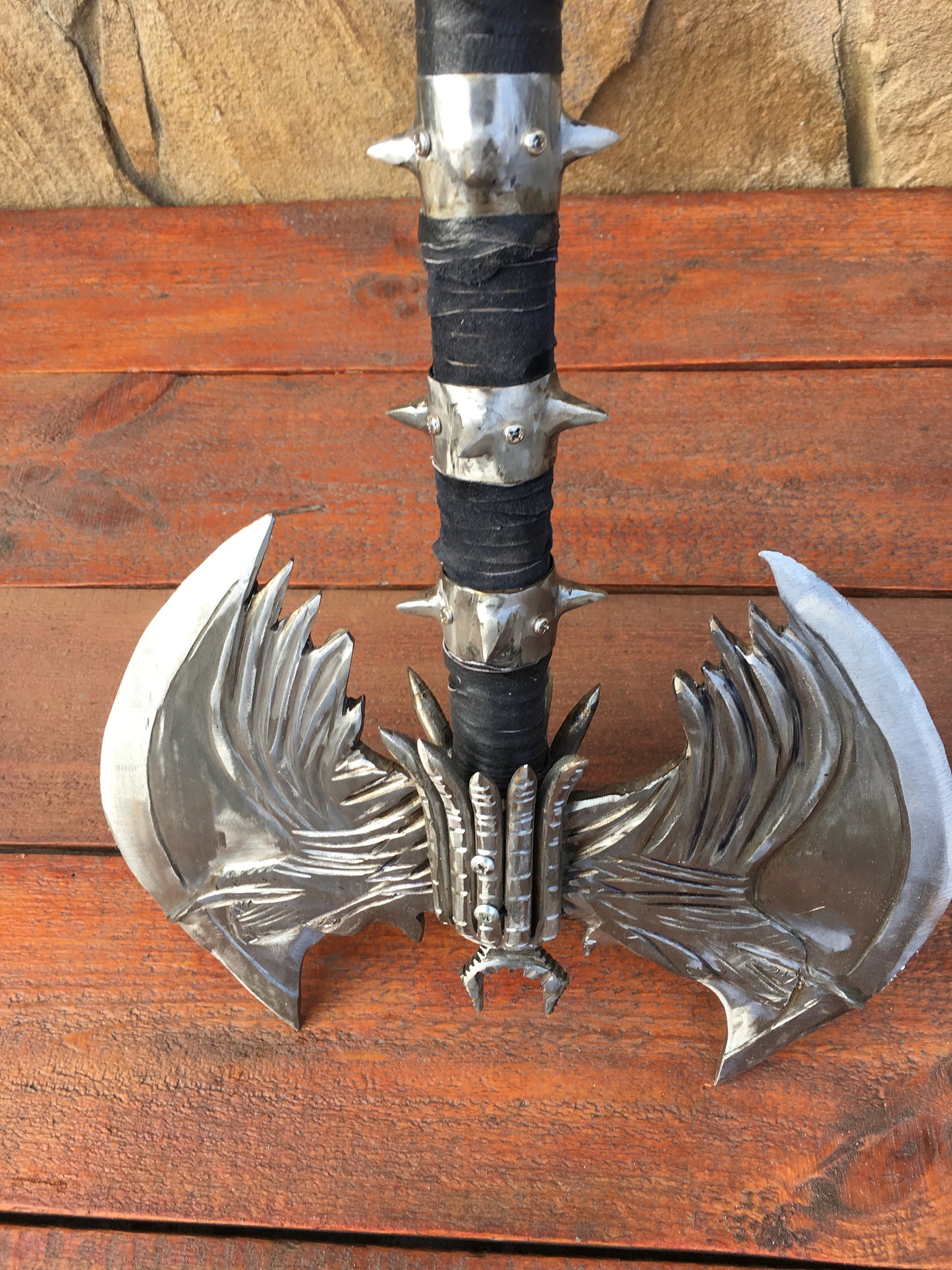 Rueful axe, skyrim axe, skyrim cosplay, skyrim prop, skyrim armor, cosplay, costume, replica. The Elder Scrolls, Daedric, viking axe, axe