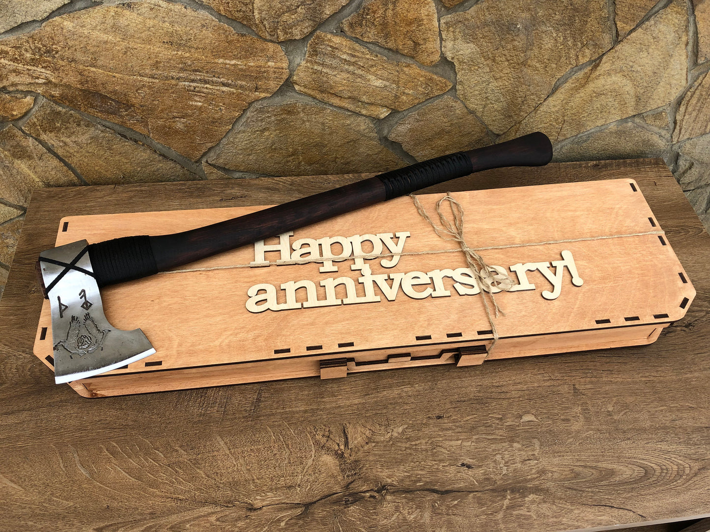Hatchet, viking axe, tomahawk, gift box, axe gift, 6th anniversary, 11th anniversary, viking camp kit, viking gifts, iron gifts, anniversary