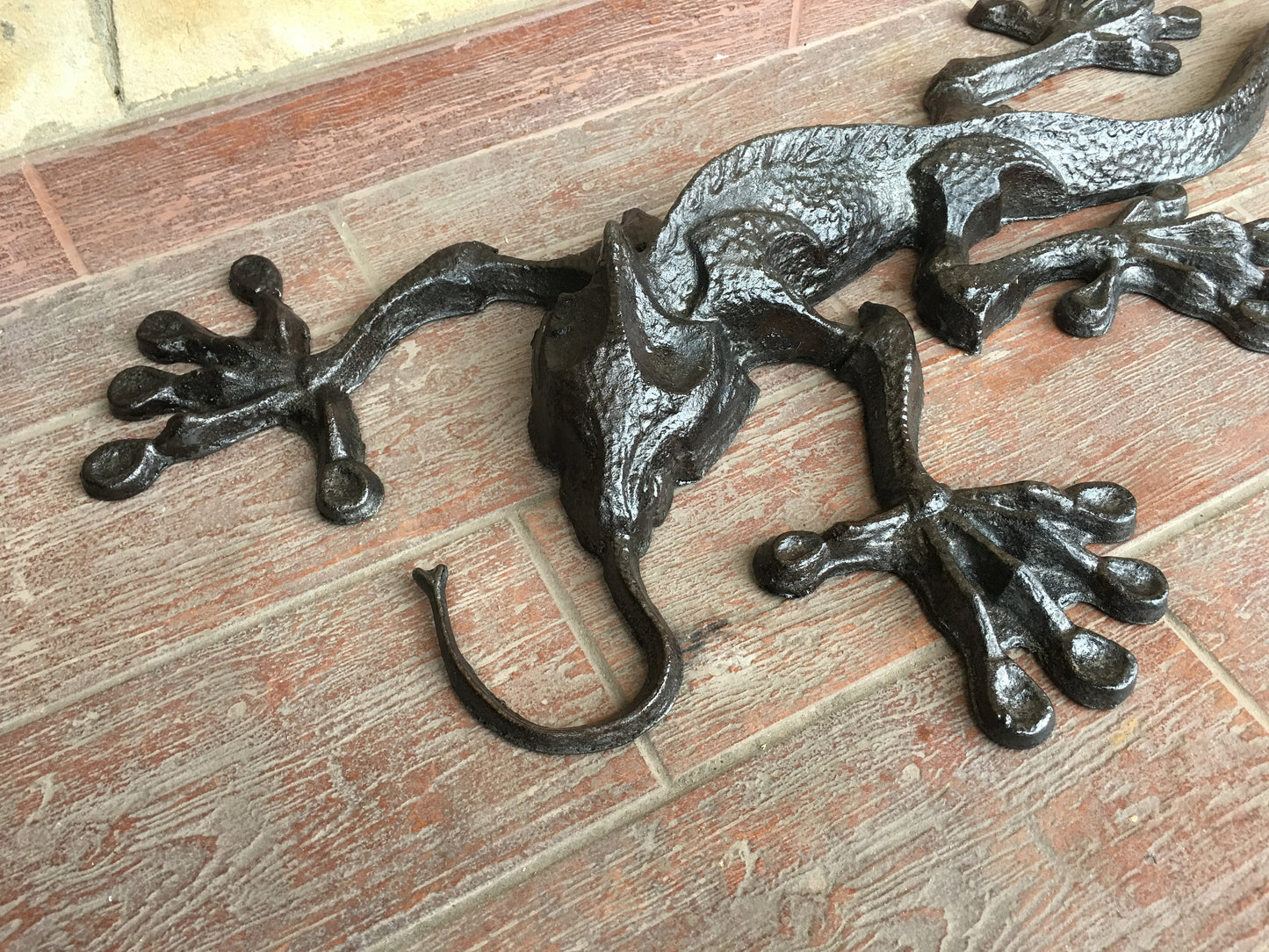 Wrought iron lizard, iron gift, lizard lover gift, steel gift, lizard wall art, sculpture, lizard home decor, lizard garden, lizard decor