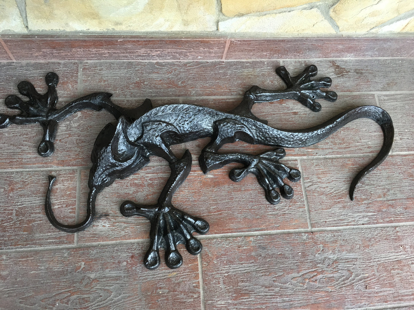 Wrought iron lizard, iron gift, lizard lover gift, steel gift, lizard wall art, sculpture, lizard home decor, lizard garden, lizard decor