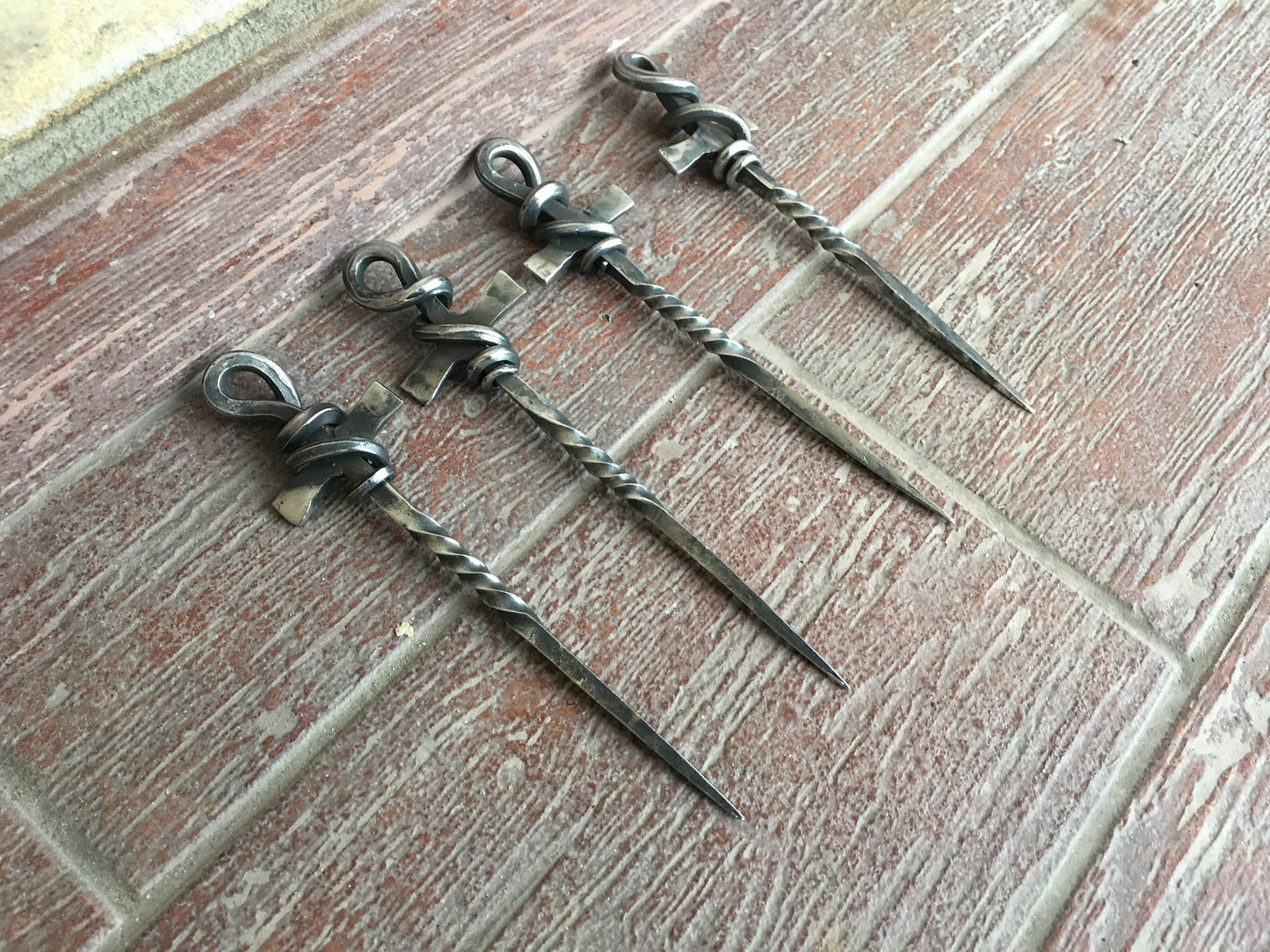 Stainless steel skewers. ankh, food prickers, ankh, ankh skewer, BBQ, grilling itensils, stainless steel gift, ankh jewelry, kitchen gift