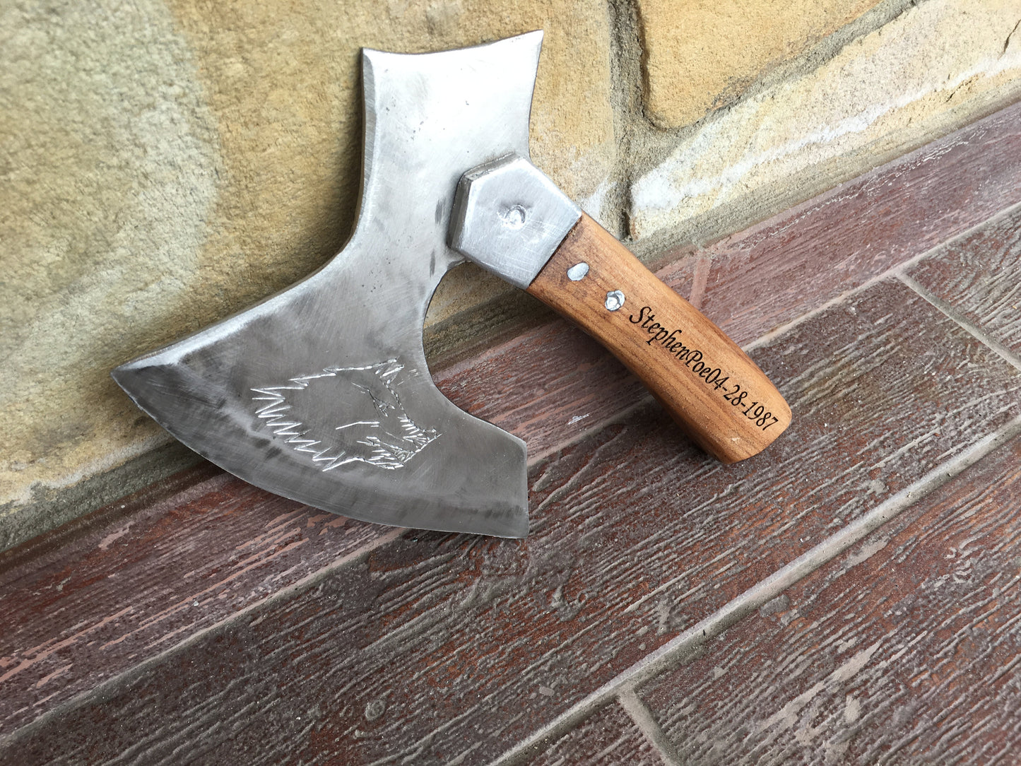 Stainless steel kitchen axe, kitchen hatchet, kitchen chopper, kitchen gift, kitchen gadgets,butcher knife,meat chopper,chef gift,viking axe