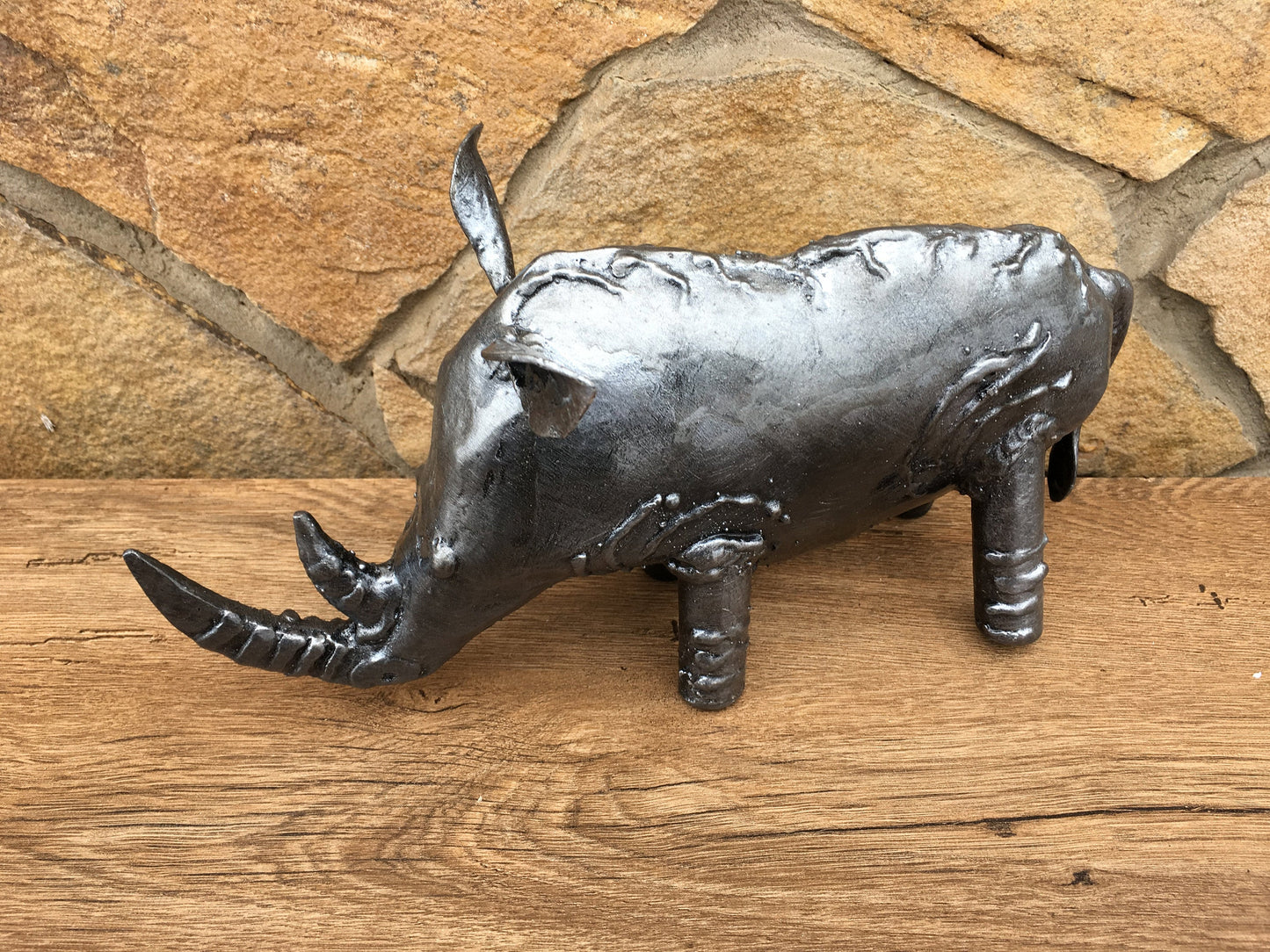 Rhino, rhinoceros,rhino metal art, rhino gifts for men, rhino lover, rhino for desk, rhino birthday, rhino gift, mens gift, viking axe