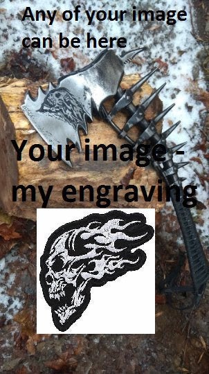 Engraved axe, custom axe, etched axe, personalized axe, viking axe, tomahawk, hatchet, viking gifts, mens gifts, gifts for men, man gifts