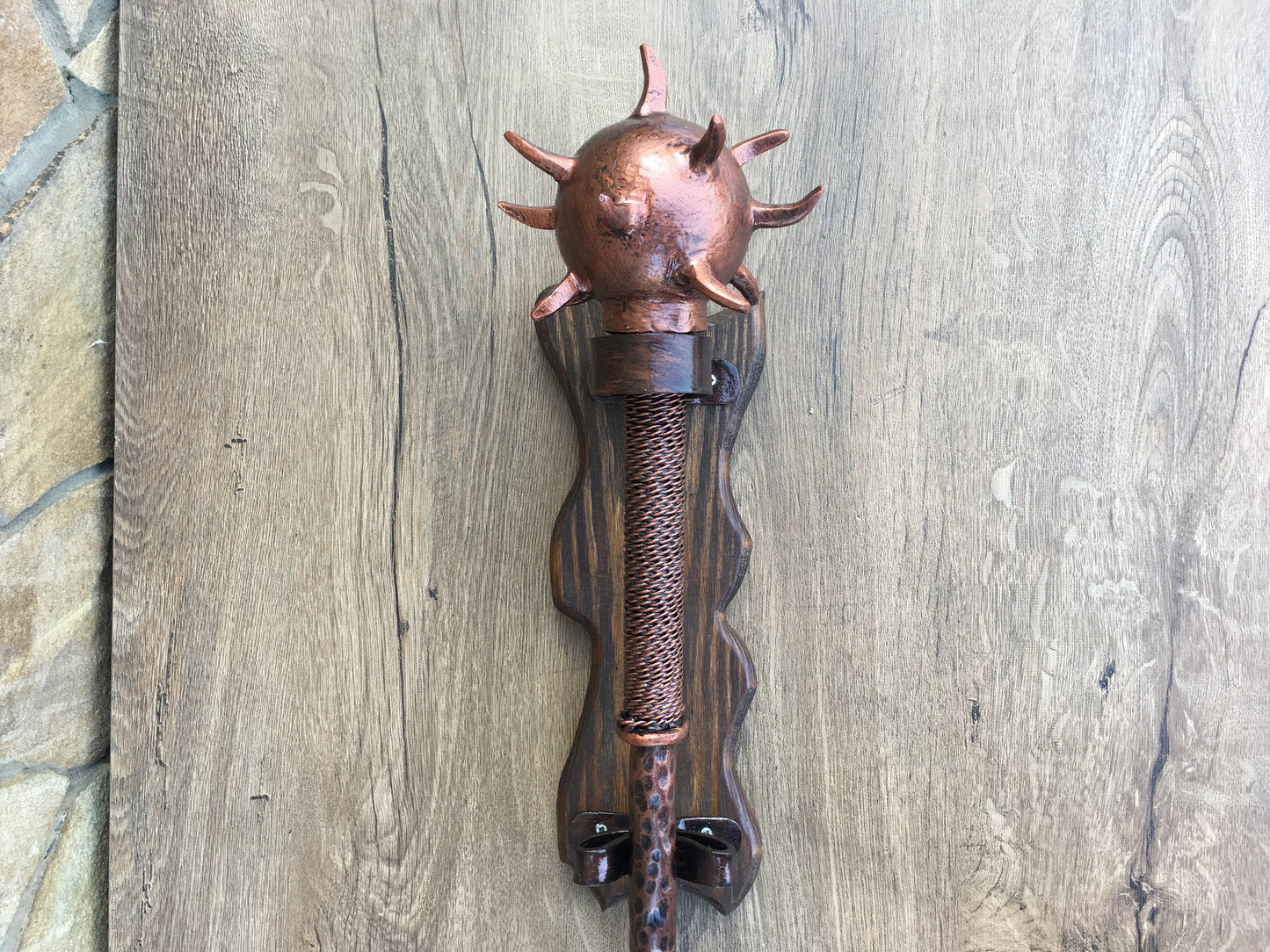 Wall mace, war mace, mace, mace weapon, mace medieval, bear claws, mace holder, flail, chain flail, viking axe, mens gifts,iron gift for him