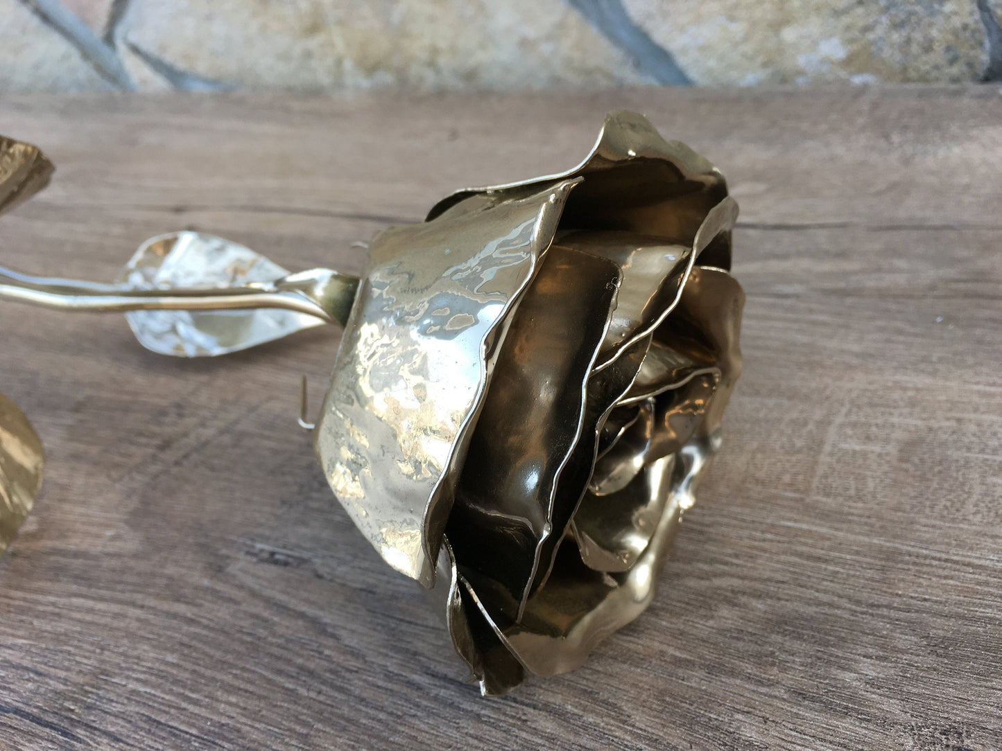 Hand forged rose, iron anniversary gift for her, steel anniversary gift, anniversary gift for her, wedding anniversary gift, forged rose