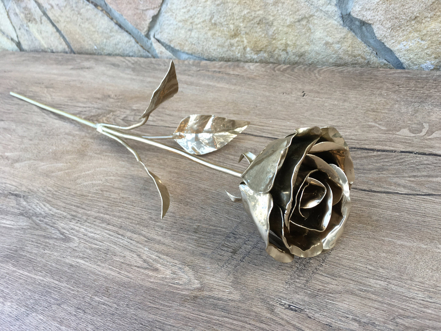 Hand forged rose, iron anniversary gift for her, steel anniversary gift, anniversary gift for her, wedding anniversary gift, forged rose