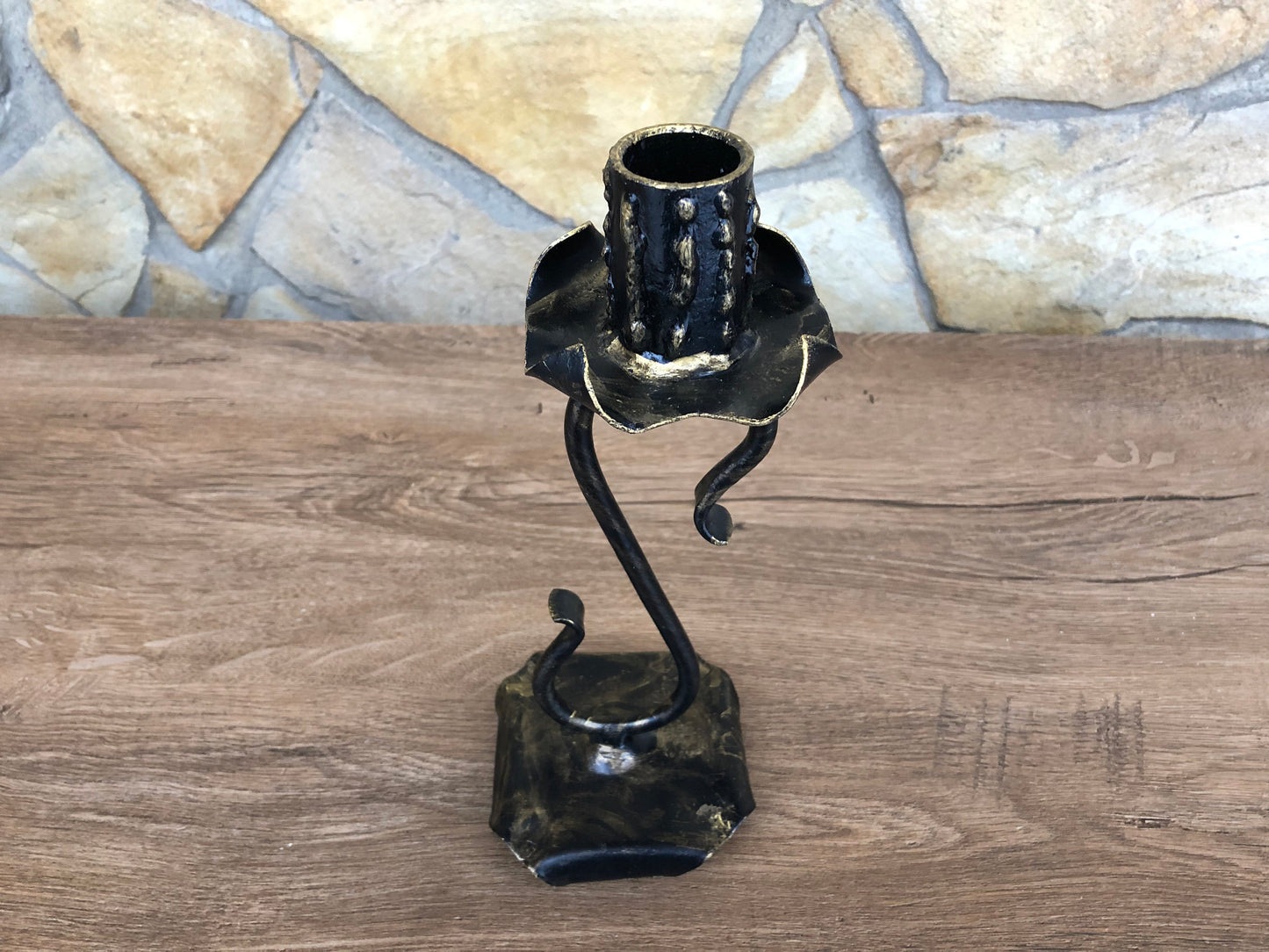 Candle holder, candle stick, candle stick holder, iron gift, birthday gift, unique candle holder, home decor, candle, steel art, hand forged