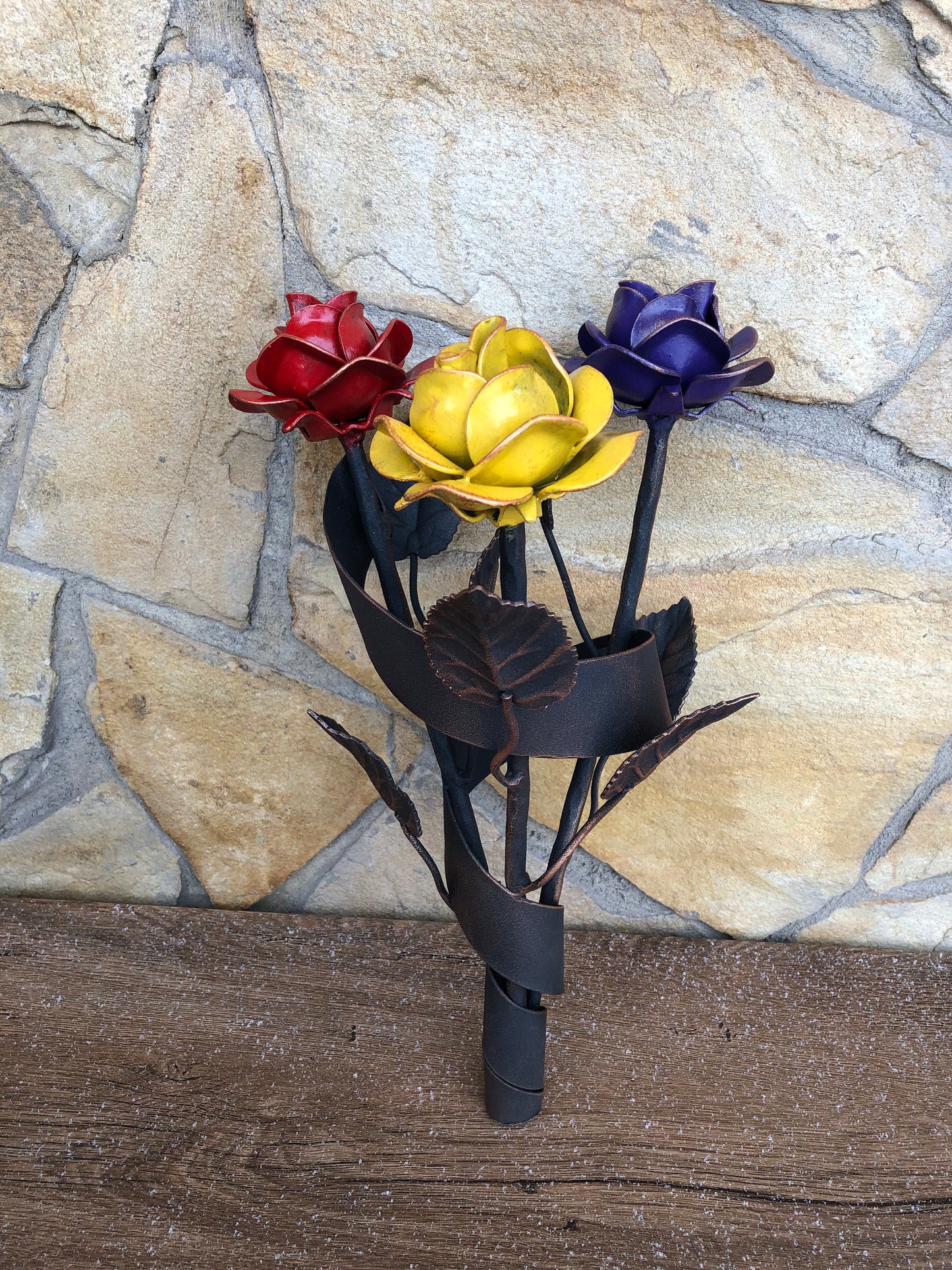 Metal bouquet, rose bouquet, iron gift for wife spouse woman, wedding bouquet, 6th anniversary gift,bridal bouquet,wedding flowers,iron rose