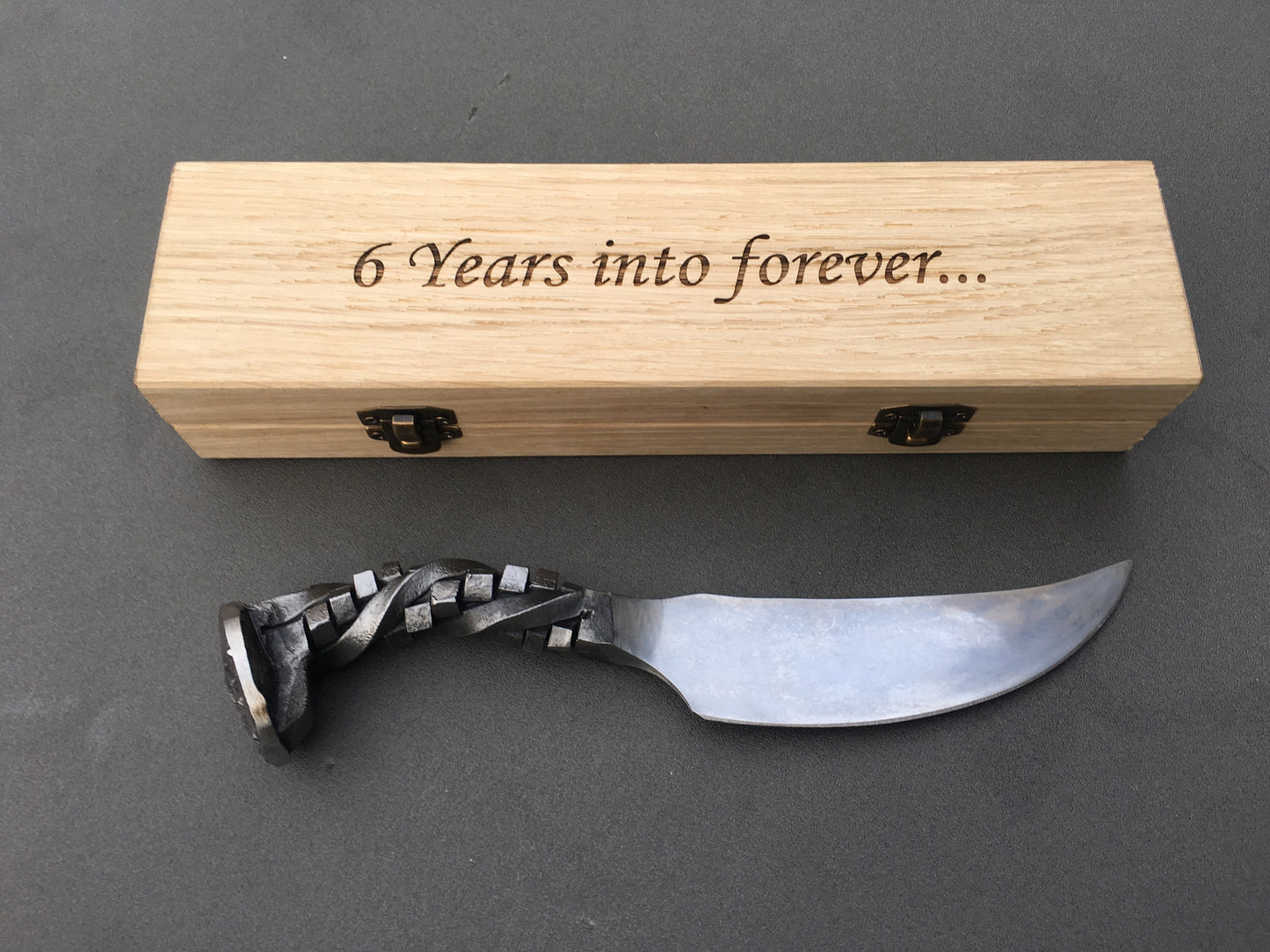 6 year anniversary, railroad spike knife,  6th anniversary, 6th anniversary gift for him, iron gift for him, iron anniversary gift for him