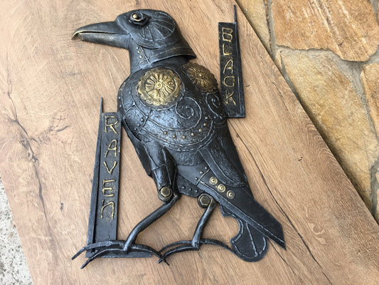 Steampunk crow, steampunk raven, bird art, steampunk bird, crow sculpture, upcycled, recycled, wall decor, mechanical bird, steampunk decor