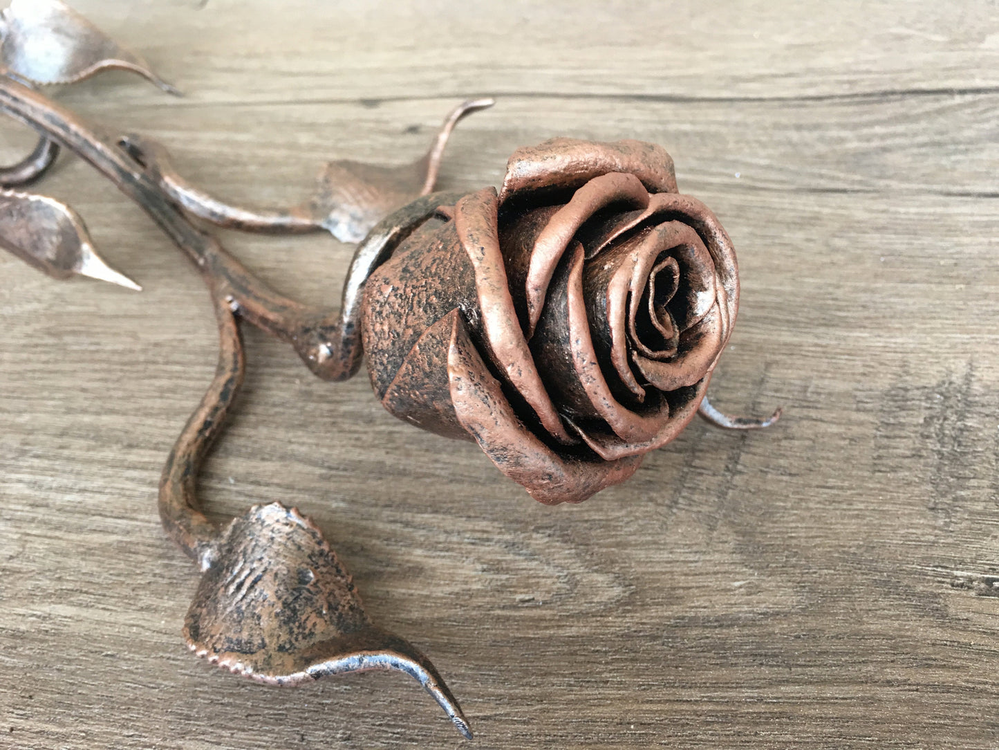 iron rose, metal rose decoration, metal rose sculpture, floral sculpture, unique art work, forging art, Valentine's day gift, Mother's day
