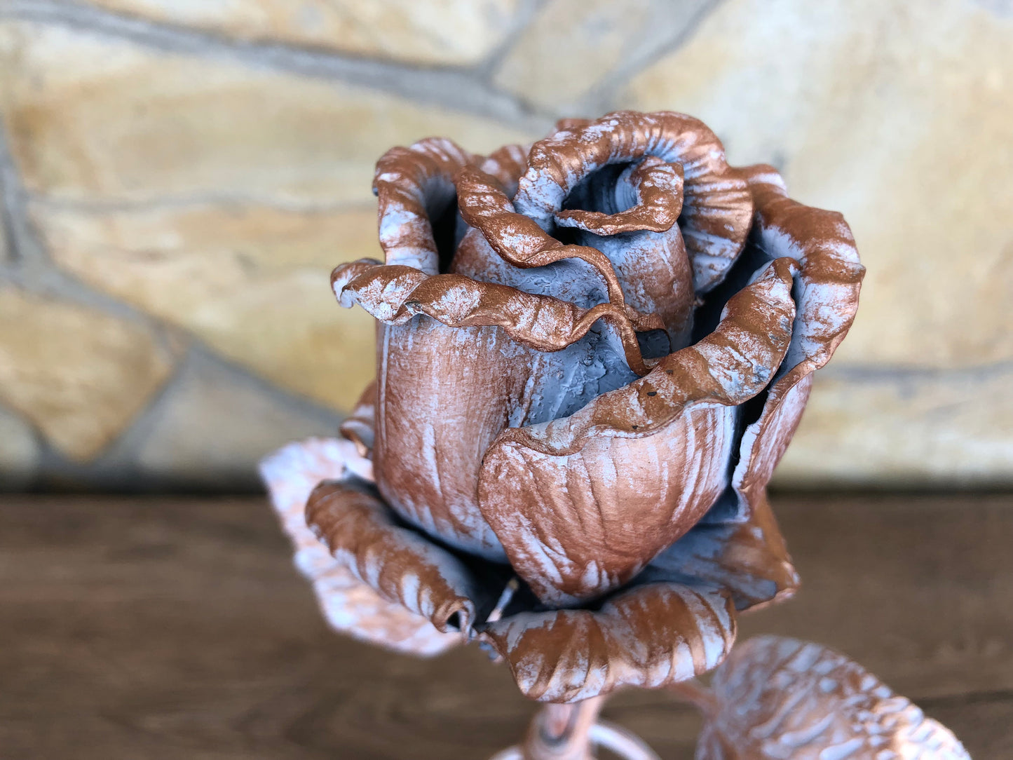 Metal rose, wedding anniversary, anniversary gift, wedding gift, Mother's day gift, Valentine's day gift,metal gift for her,hand forged rose
