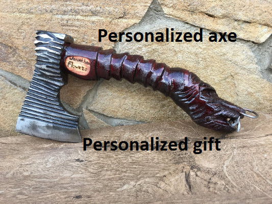 Personalized axe, initial gifts, viking axe, initial gift, dragon gifts, initials gifts, dragon cosplay, medieval armor, medieval for men