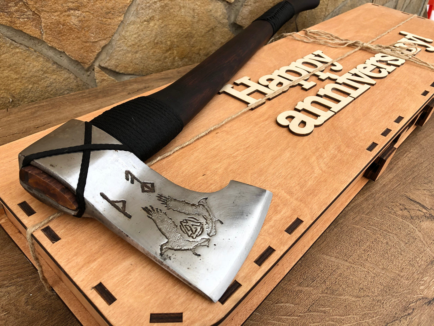 Hatchet, viking axe, tomahawk, gift box, axe gift, 6th anniversary, 11th anniversary, viking camp kit, viking gifts, iron gifts, anniversary